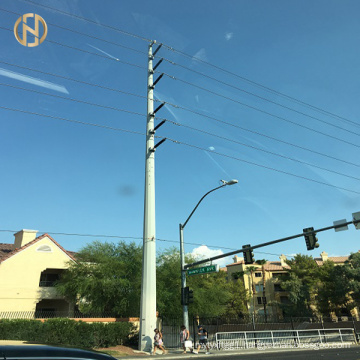 33KV Dodecagonal Power Poles For Power Distribution Line